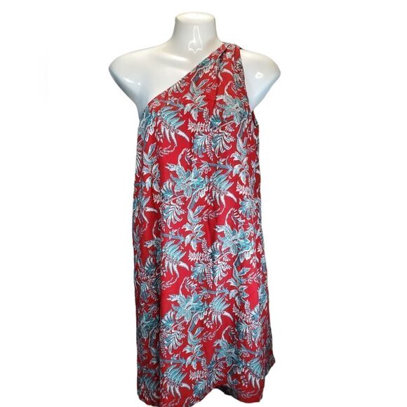 LOFT Iris one shoulder dress S - Picture 2 of 7